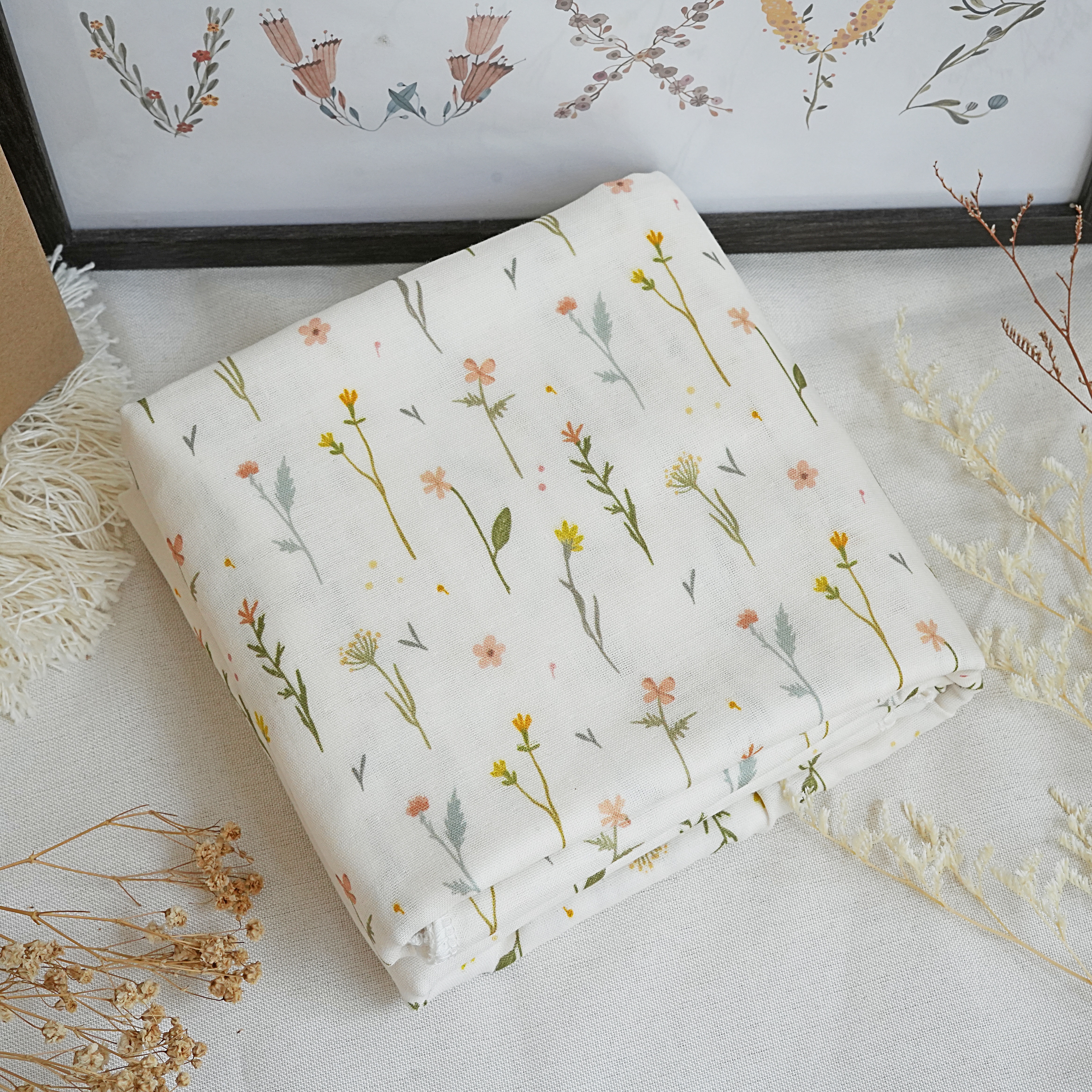 Hi Y.P store-包巾-獨家設計款-清新植花