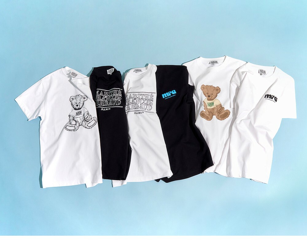 Marithe】DOODLE BEAR TEE (HA147)