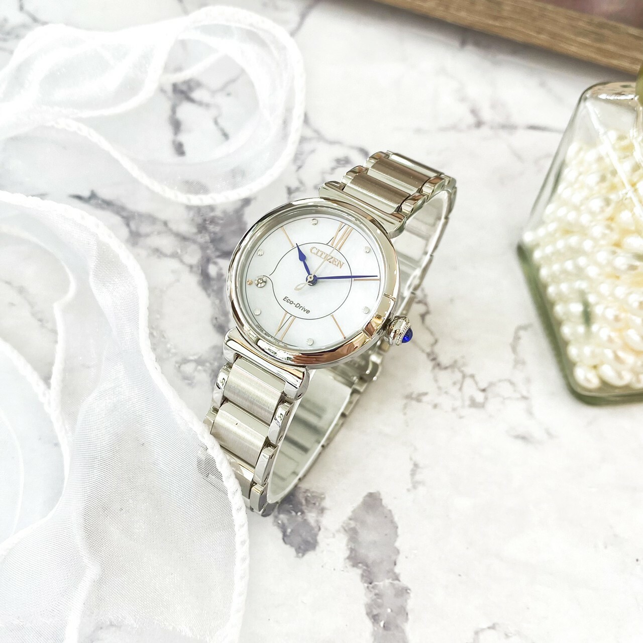 【CITIZEN 星辰】 L系列 May bells鈴蘭花女錶 EM1070-83D 29.5mm 現代鐘錶