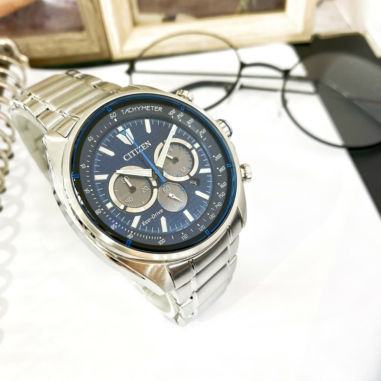 【CITIZEN 星辰】極速奔馳光動能計時手錶 CA4560-81L 44.75mm 現代鐘錶