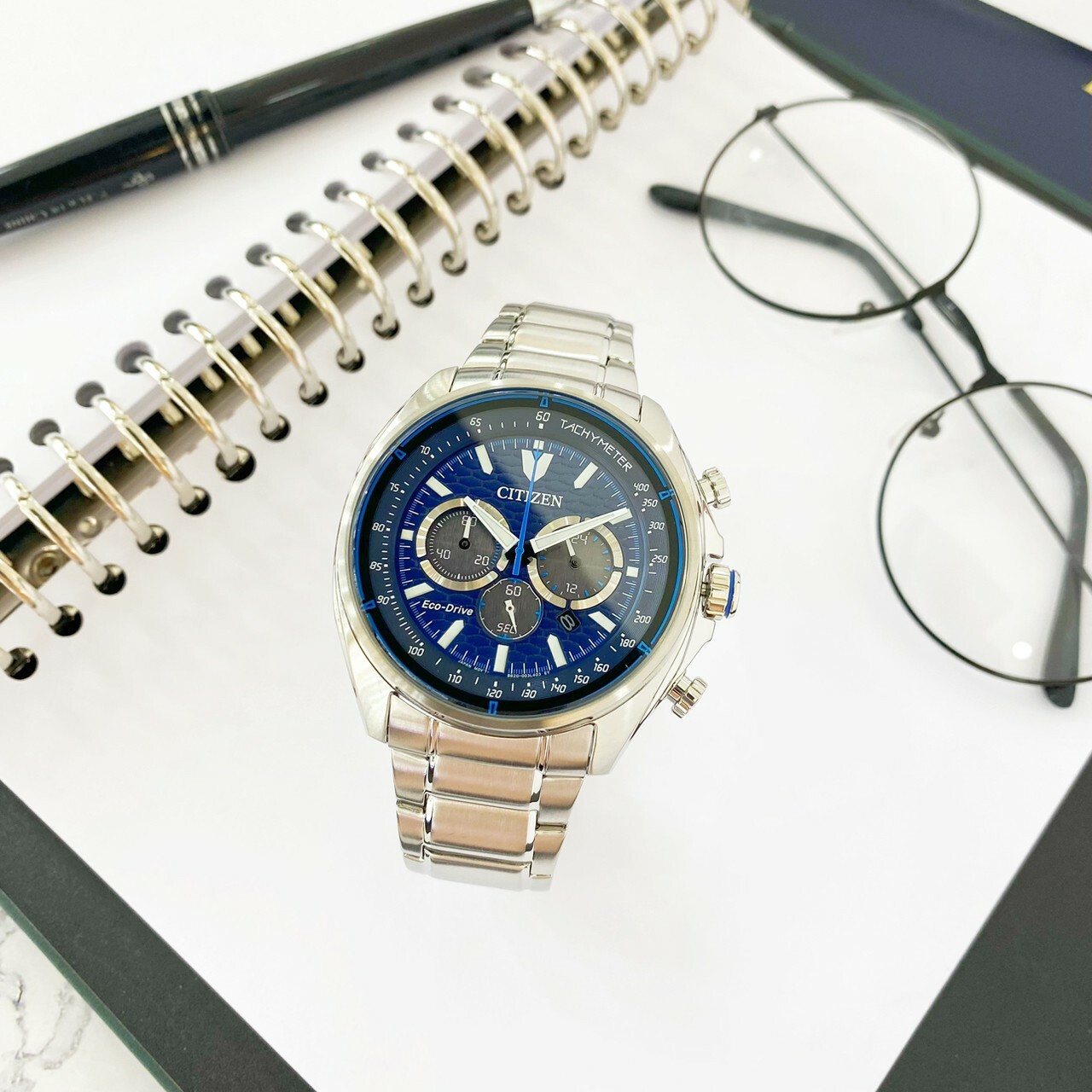 【CITIZEN 星辰】極速奔馳光動能計時手錶 CA4560-81L 44.75mm 現代鐘錶