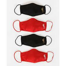 利物浦小童布口罩套裝(紅白/黑金各兩個)