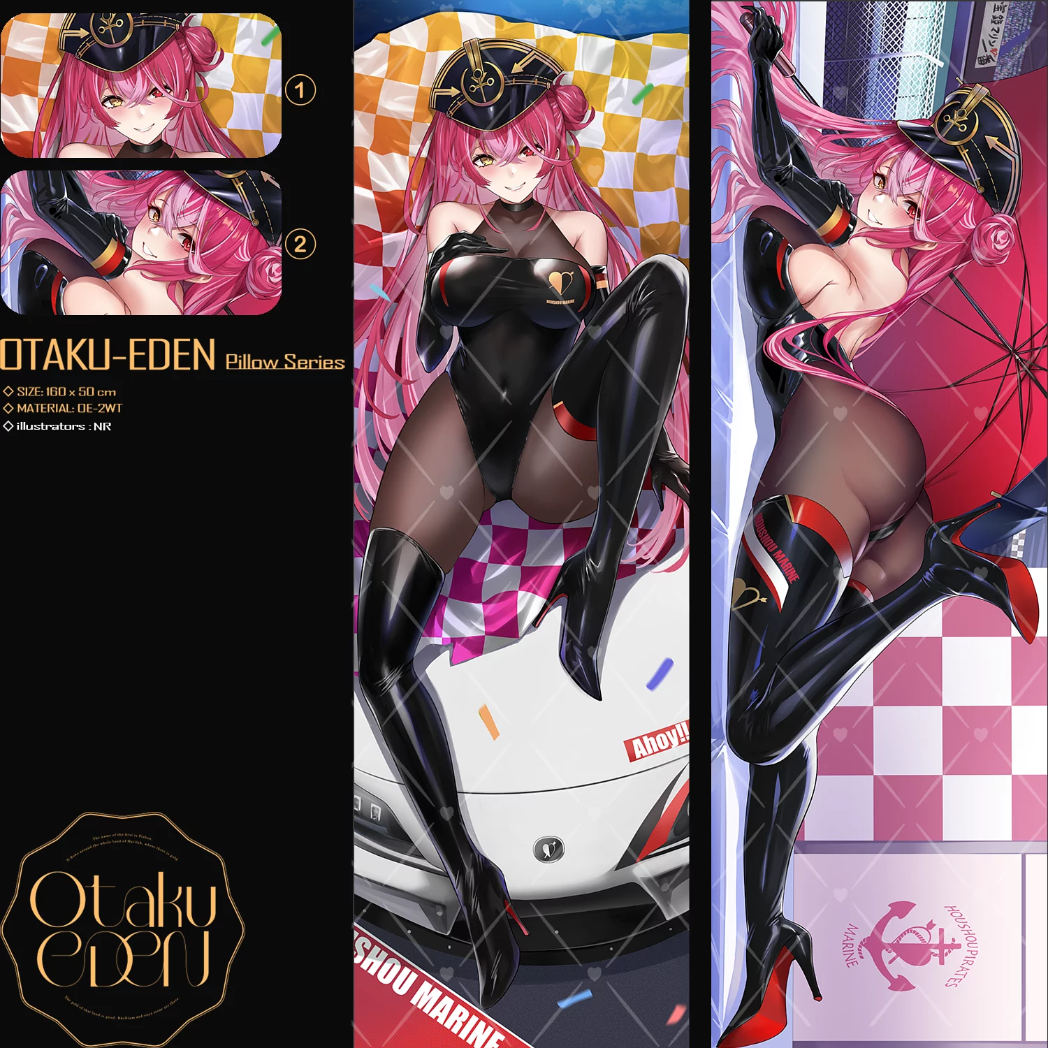 「同人代購」FF40 HOLO-JP-宝鐘マリン Houshou Marin <RaceQueen> 等身抱枕