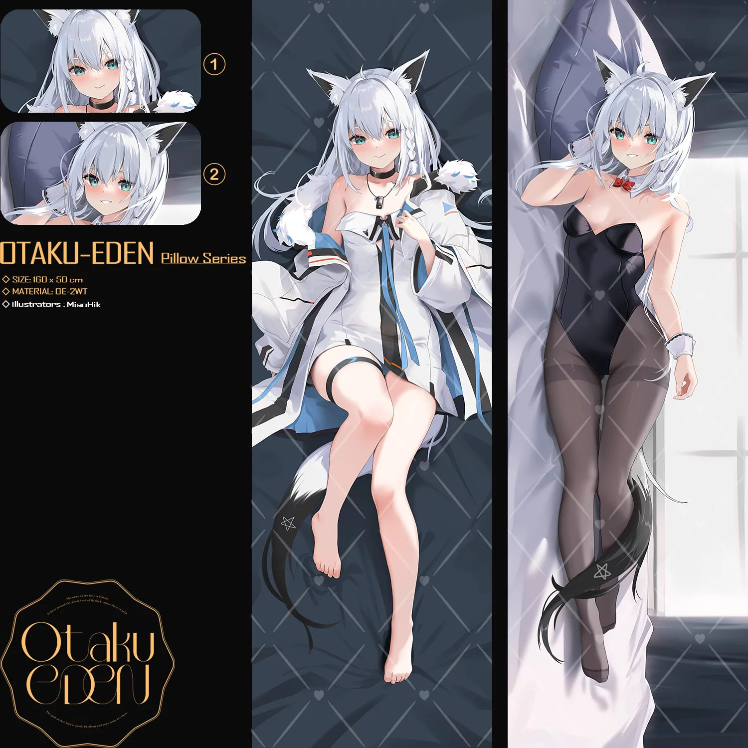 「同人代購」FF40 HOLO-JP-白上フブキ Shirakami Fubuki <Bunny> 等身抱枕