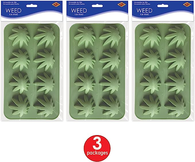 大麻葉製冰模具 23 x 13 cm 三片入