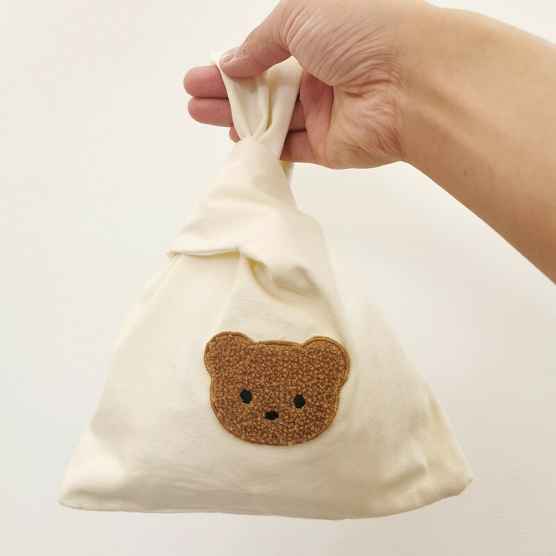 《2422》韓國小熊手提手腕袋