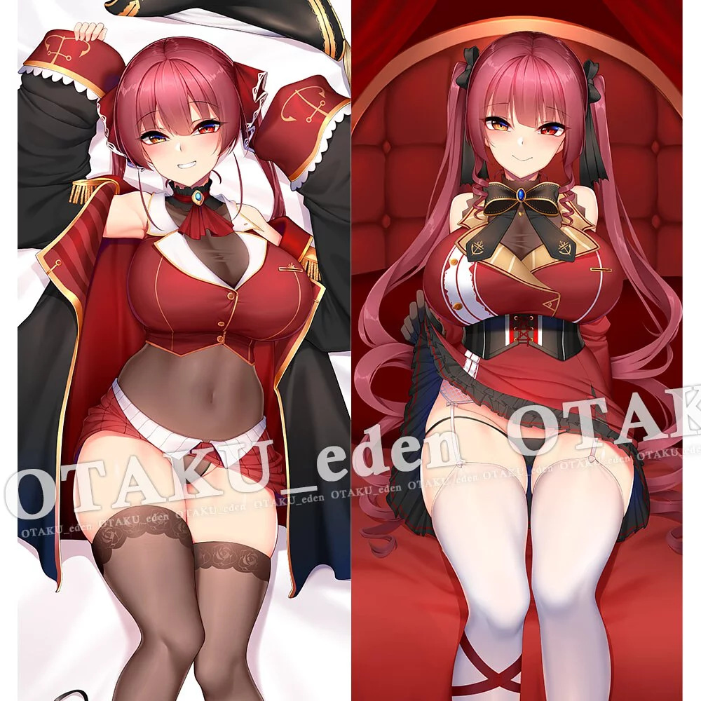 「同人代購」FF38 宝鐘マOン Houshou Marin等身抱枕(材質:膚面涼感2WT /尺寸:160*50cm)