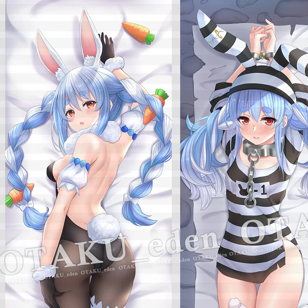 「同人代購」FF38 兎田ぺOら Usada Pekora等身抱枕(材質:膚面涼感2WT /尺寸:160*50cm)