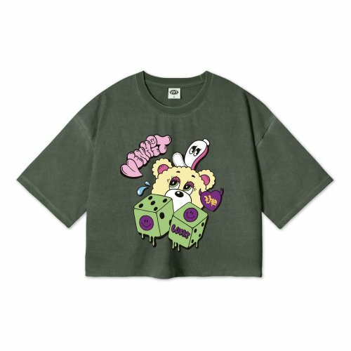 VENHIT -  DICE BEAR CROP TEE 3 COLORS