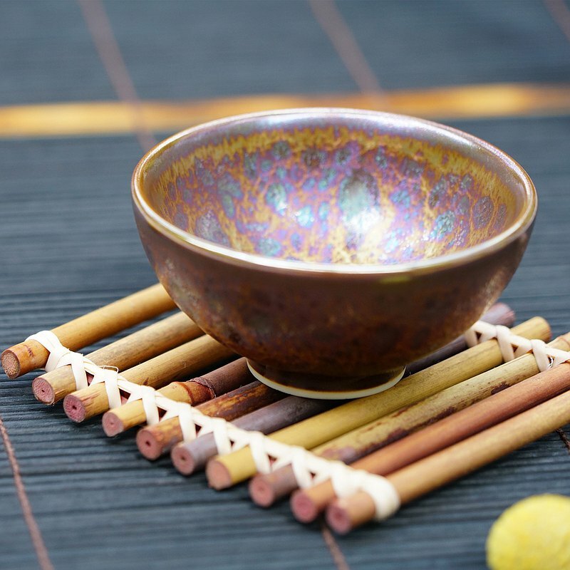 曜變七彩黃金天目-小杯 │收藏 典藏 珍藏 │原廠保證 快速出貨