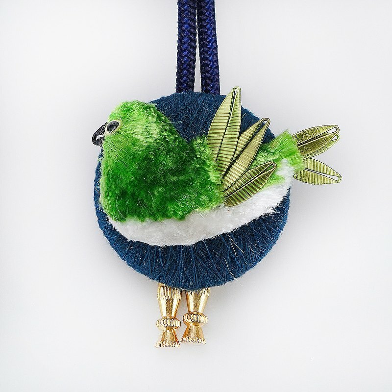 春仔花綠繡眼波洛領結｜創新手工藝展現個人品味與時尚風格