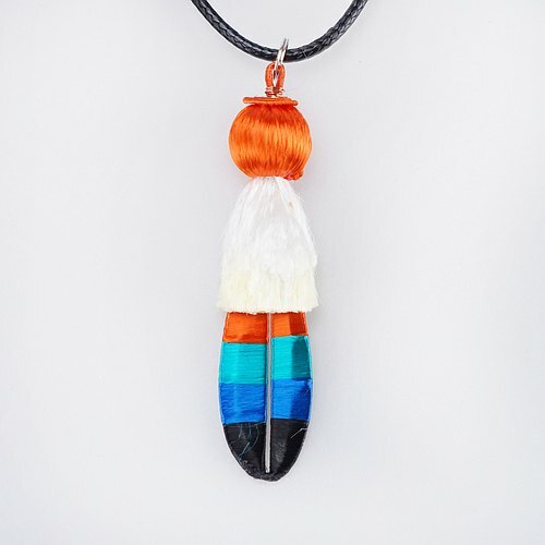 春仔花八色鳥羽翼項鍊｜手工創新設計 展現台灣珍稀鳥種色彩魅力