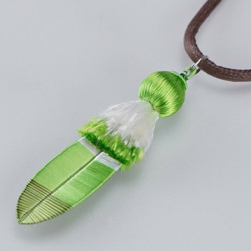 春仔花綠繡眼羽翼項鍊｜創新設計融合生活美學 手工工藝提升穿搭品味