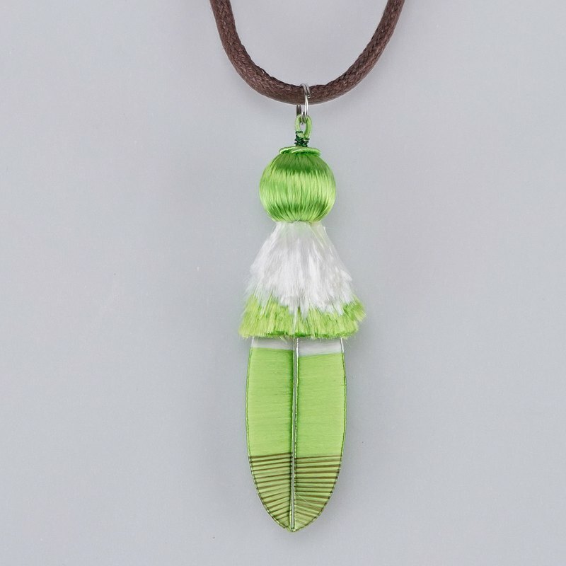 春仔花綠繡眼羽翼項鍊｜創新設計融合生活美學 手工工藝提升穿搭品味