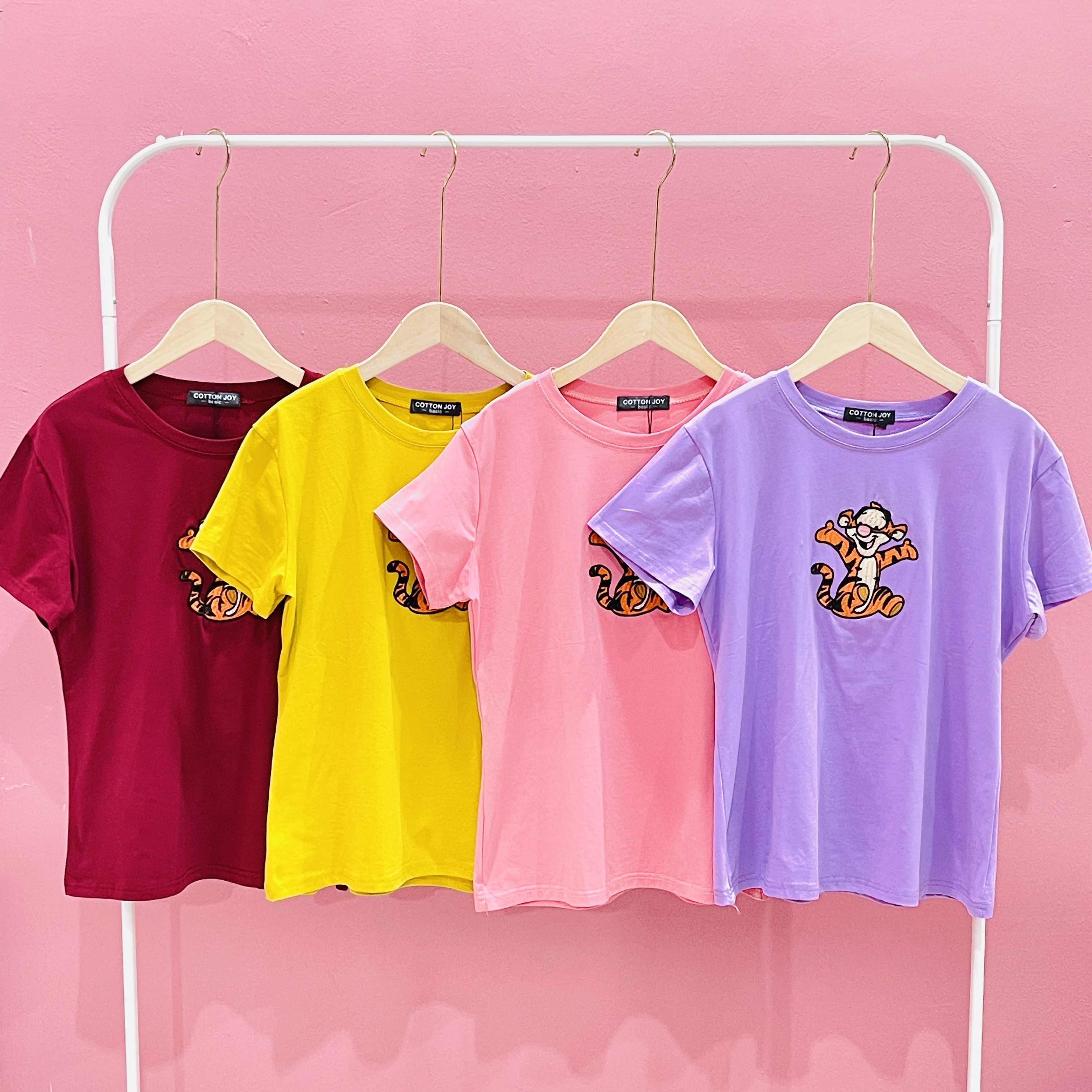 L821227 - Tiger Embroidered Cotton T-Shirt