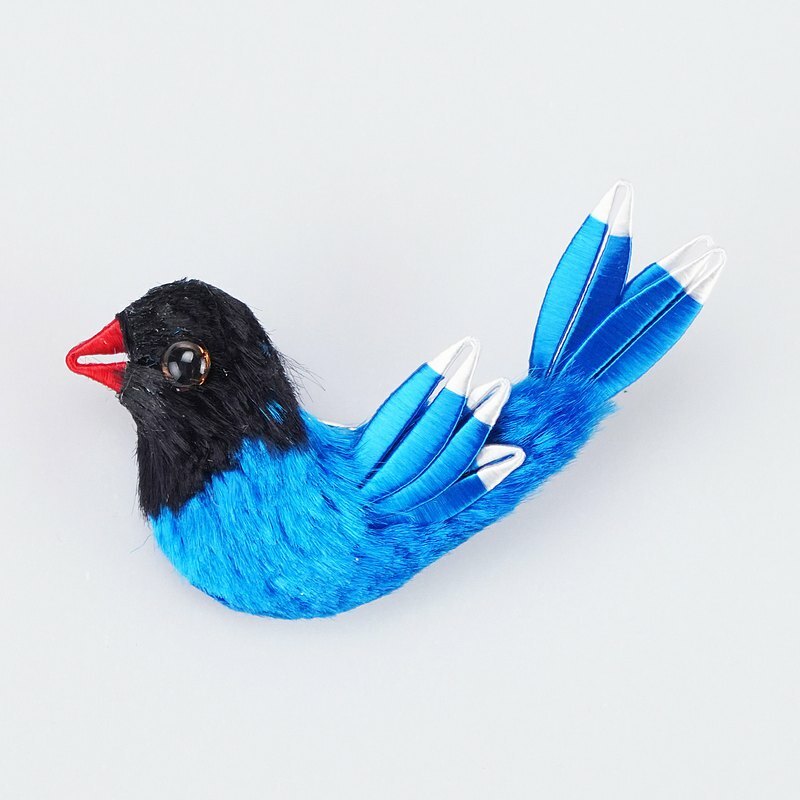 春仔花台灣藍鵲胸針｜手工纏花藝術 讚美感謝祝福首選