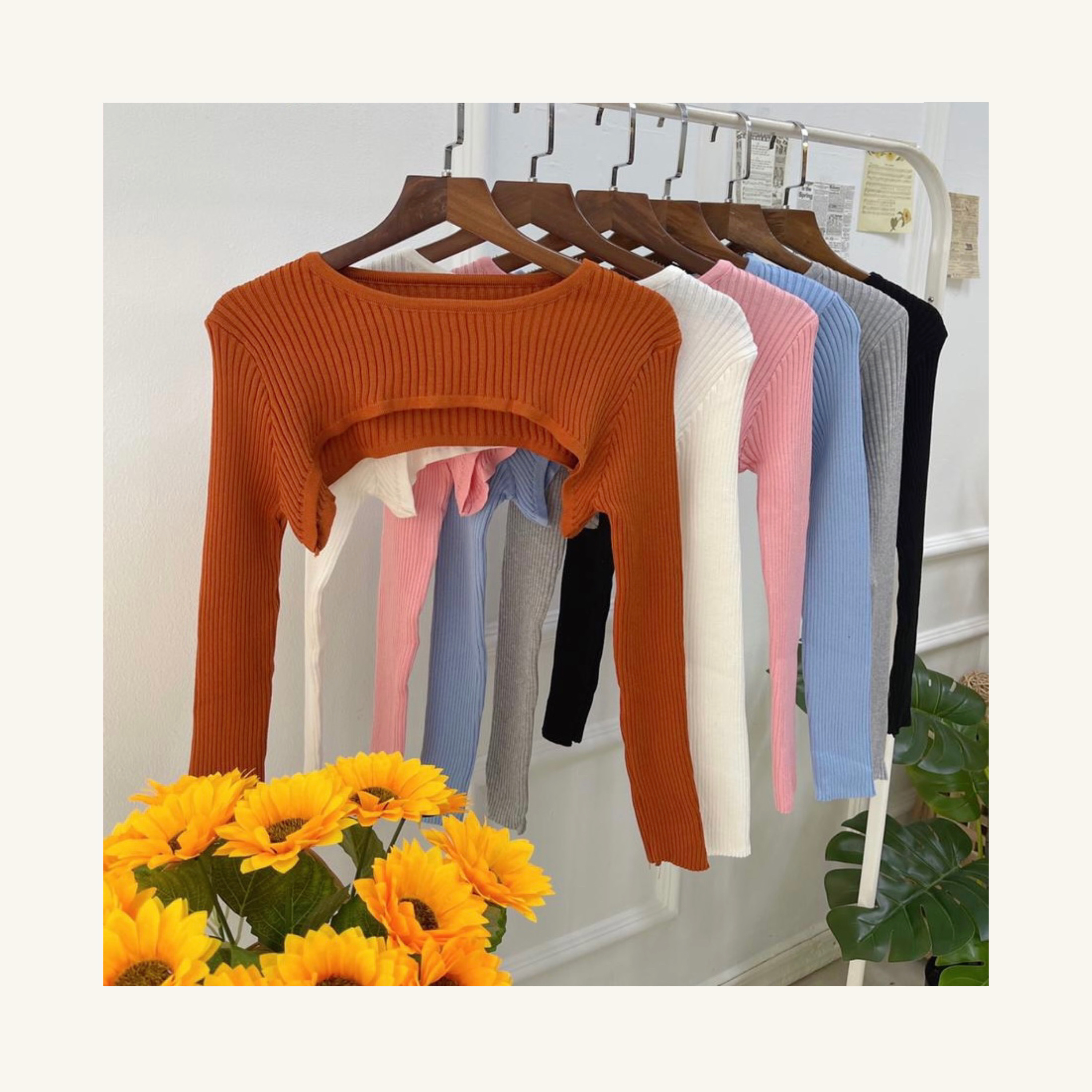 DS31270 - Knitted Half Cropped Top