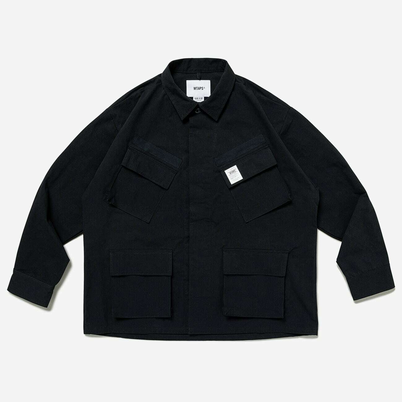 WTAPS SS23 JUNGLE 02 / LS / NYCO. RIPSTOP BLACK