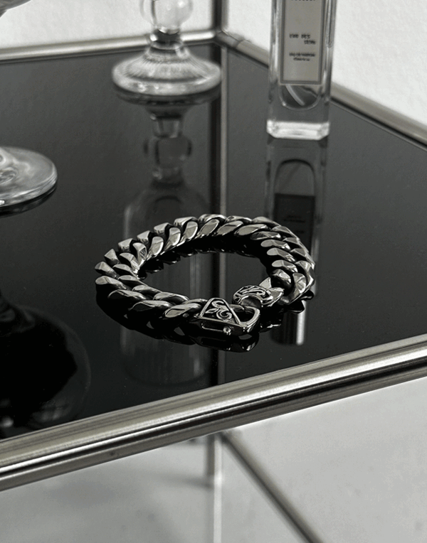 紋樣環瞬間金屬鏈條手鍊