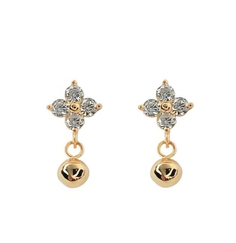 10K/花之絮語耳環