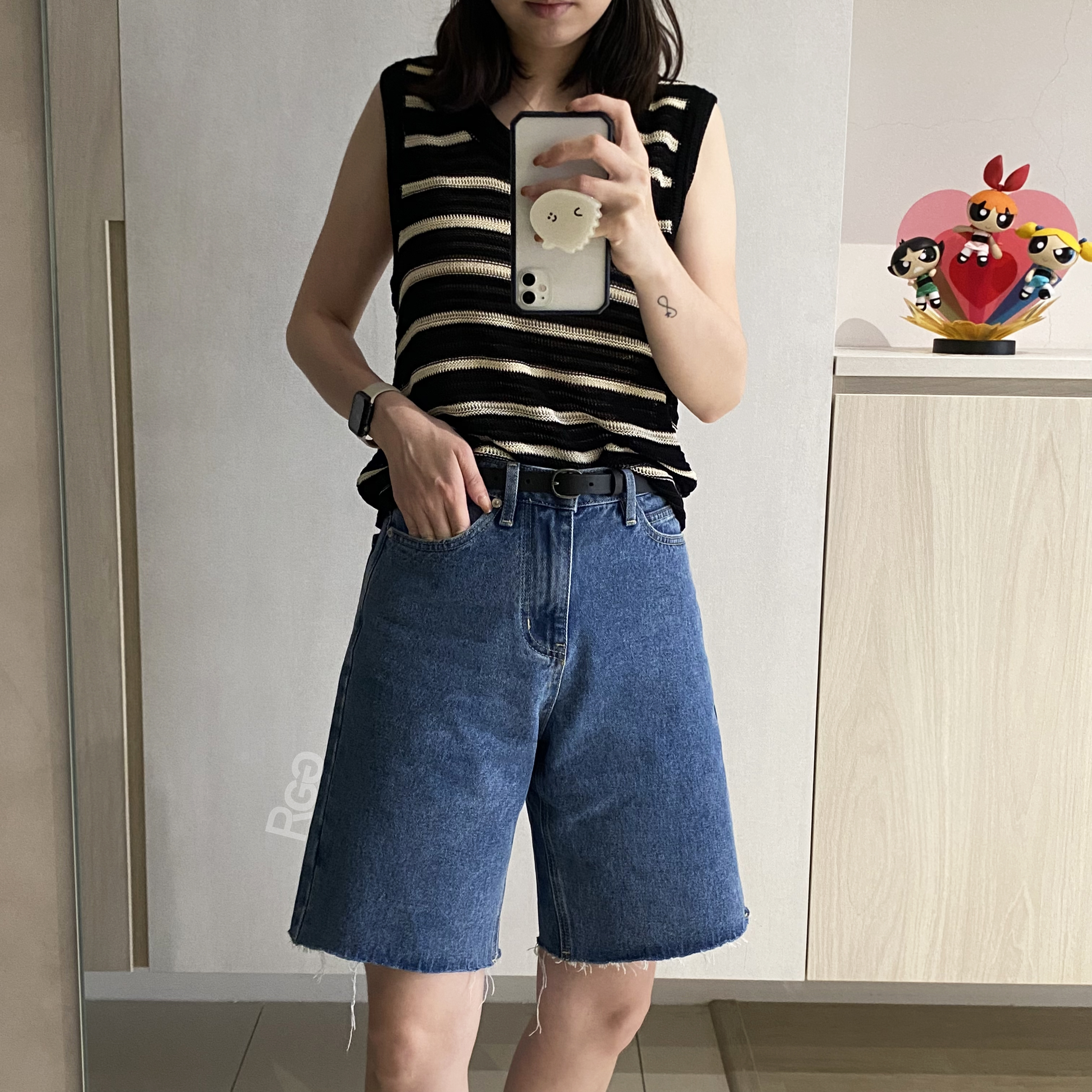 #8285 牛仔五分短褲