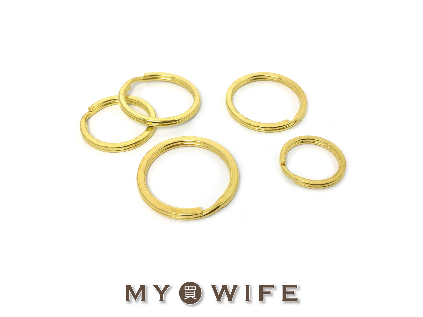 黃銅平面鑰匙圈_鑰匙圈/吊飾_4規格【TYSQ-003】