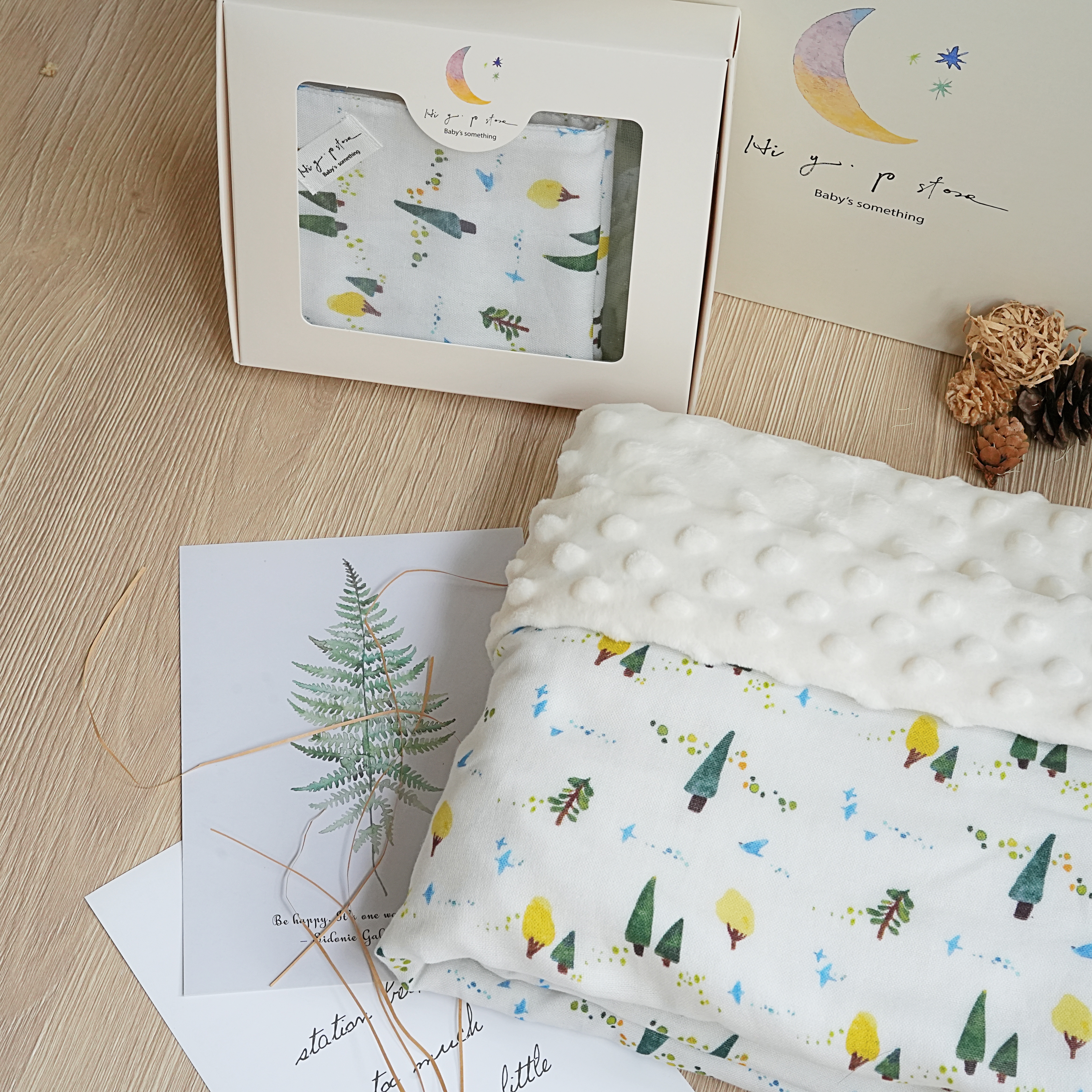 Hi Y.P store-舒眠毯-獨家設計款-鳥語森林