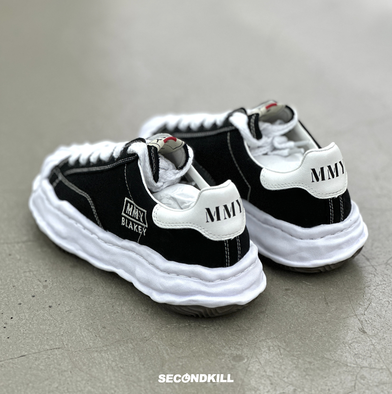 Maison Mihara Yasuhiro Blakey Canvas Low- Black