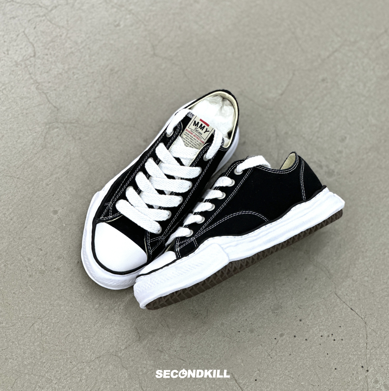 Maison Mihara Yasuhiro Canvas Low- Black