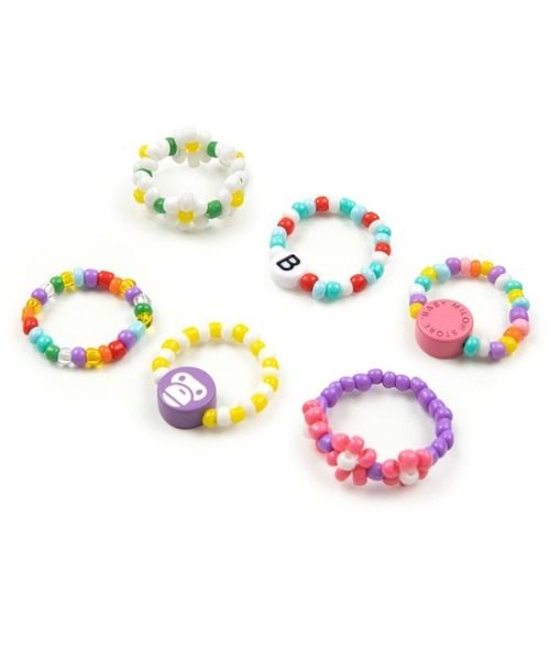 BAPE APE BABY MILO RING SET 串珠 戒指 珠珠 一組6個 現貨