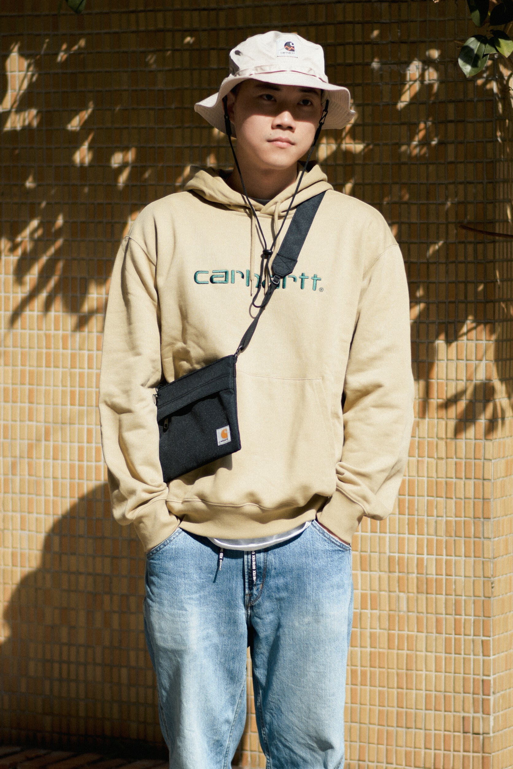 ☆ETW☆【EASY TO WEAR】歐版 CARHARTT WIP OUTDOOR ANGLER HAT 抽繩 防風 防潑水 遮陽 登山帽 漁夫帽 現貨