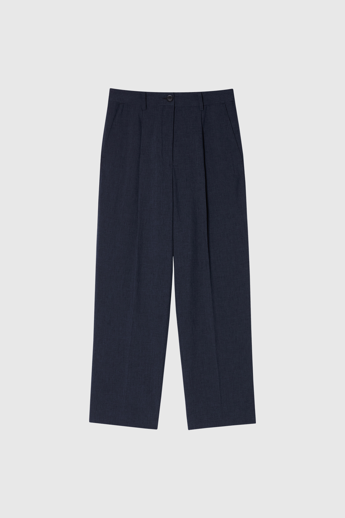 VOY 輕量打褶西裝褲 女（丈青）