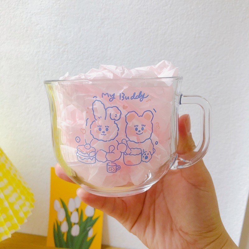 《2425》少女小熊兔兔燕麥杯480ml