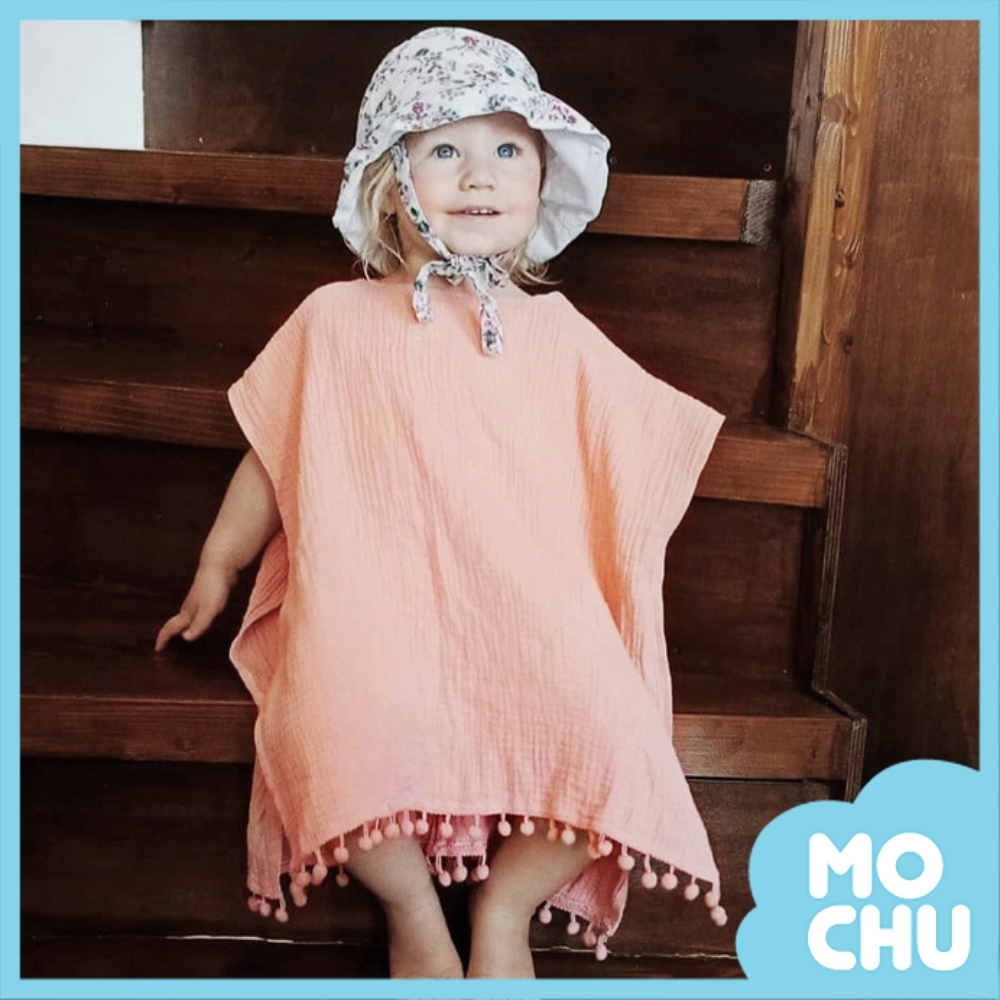 可愛小球球連帽斗篷