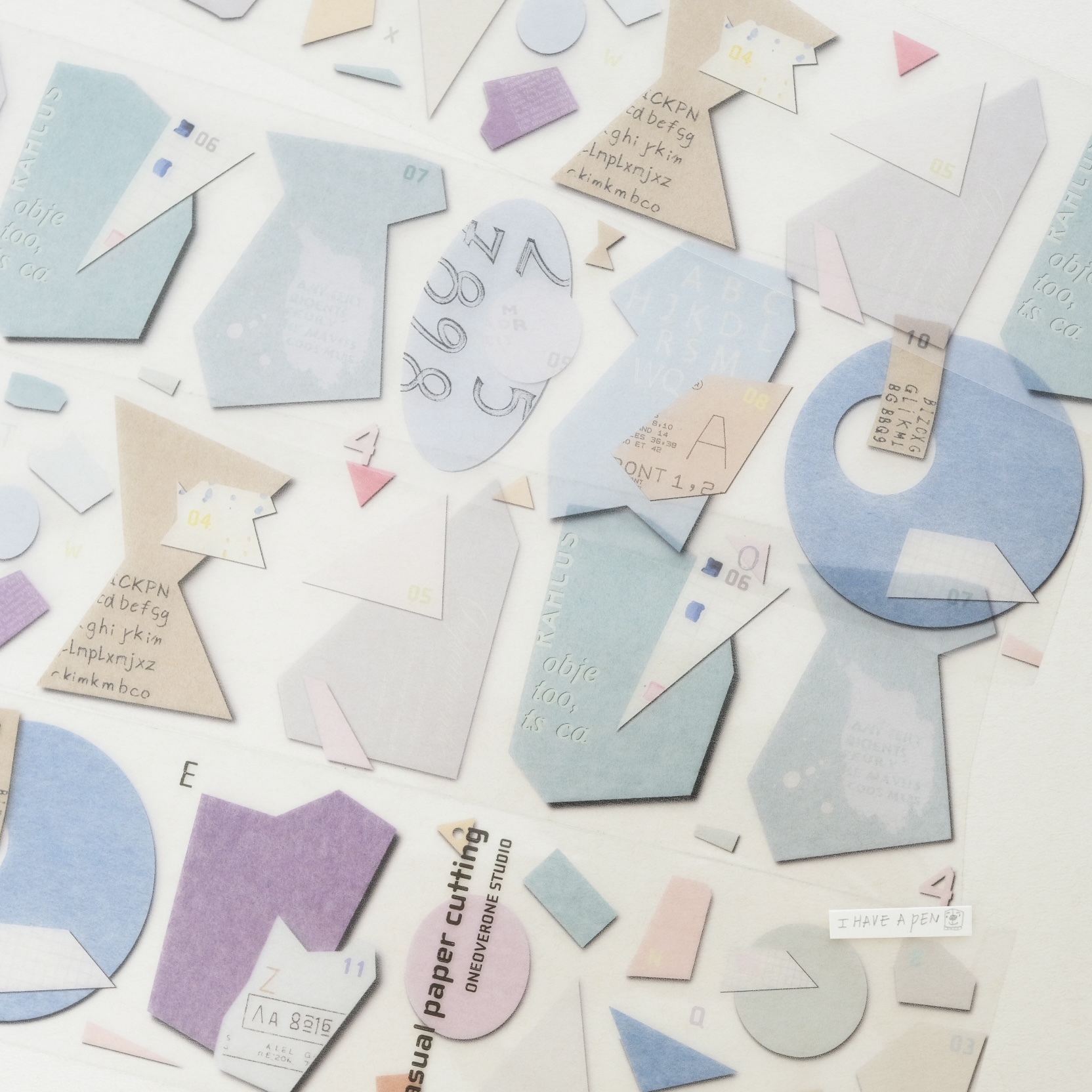 剪紙 PET膠帶 (亮面/帶離型紙) ｜一分之一工作室 TAIWAN