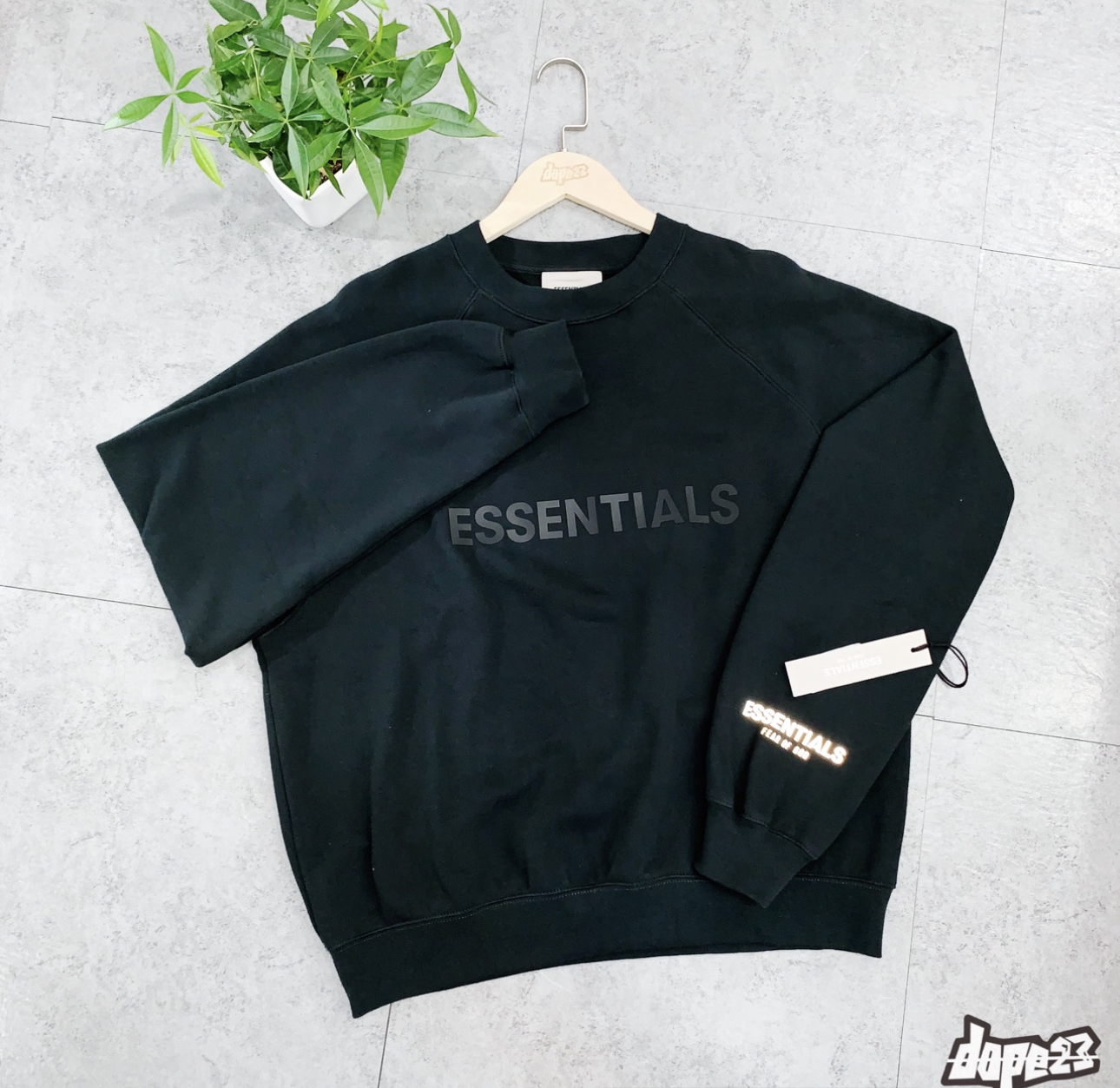 Fear of God Essentials Crewneck Applique Logo Dark Slate/Stretch Limo/Black
