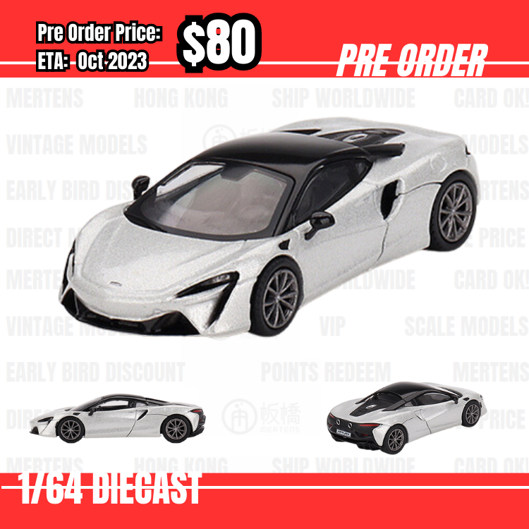 PO-$80 * Mini GT * 1:64 #582 McLaren Artura  Ice Silver RHD [OD19/06]