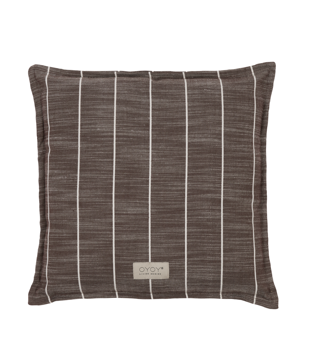 OYOY Kyoto永續系列 - 方形坐墊 / 巧克色