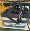 [S] KATE SPADE KB696 JETT BEACH TIME STRIPE SMALL TOTE,PARISIAN NAVY MULTI, 196021275173 (SKS645)