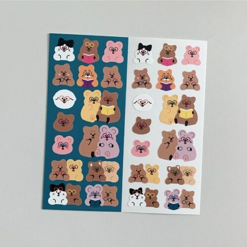 (現貨) YOUNG FOREST - GLASS FRIENDS STICKER 1EA