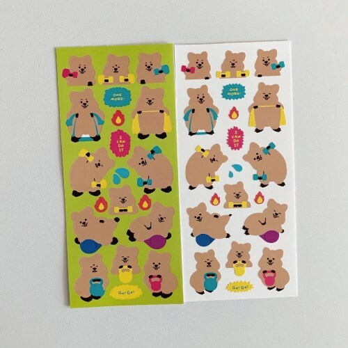 (現貨) YOUNG FOREST - EXERCISE QUOKKA STICKER 1EA