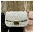 [S] KATE SPADE KA767 CAREY SMOOTH QUILTED LEATHER SMALL FLAP SHOULDER BAG,PARCHMENT, 196021216855 (SKS648)