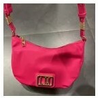 [S] LOVE MOSCHINO METAL LOGO CROSSBODY BAG,FUCHSIA, 8054400226296 (SLM153)