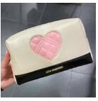 [S] LOVE MOSCHINO HEART LOGO POUCH,WHITE MULTI, 8054400226722 (SLM155)
