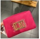 [S] LOVE MOSCHINO METAL LOGO BEAUTY CASE,FUCHSIA, 8054400226807 (SLM158)