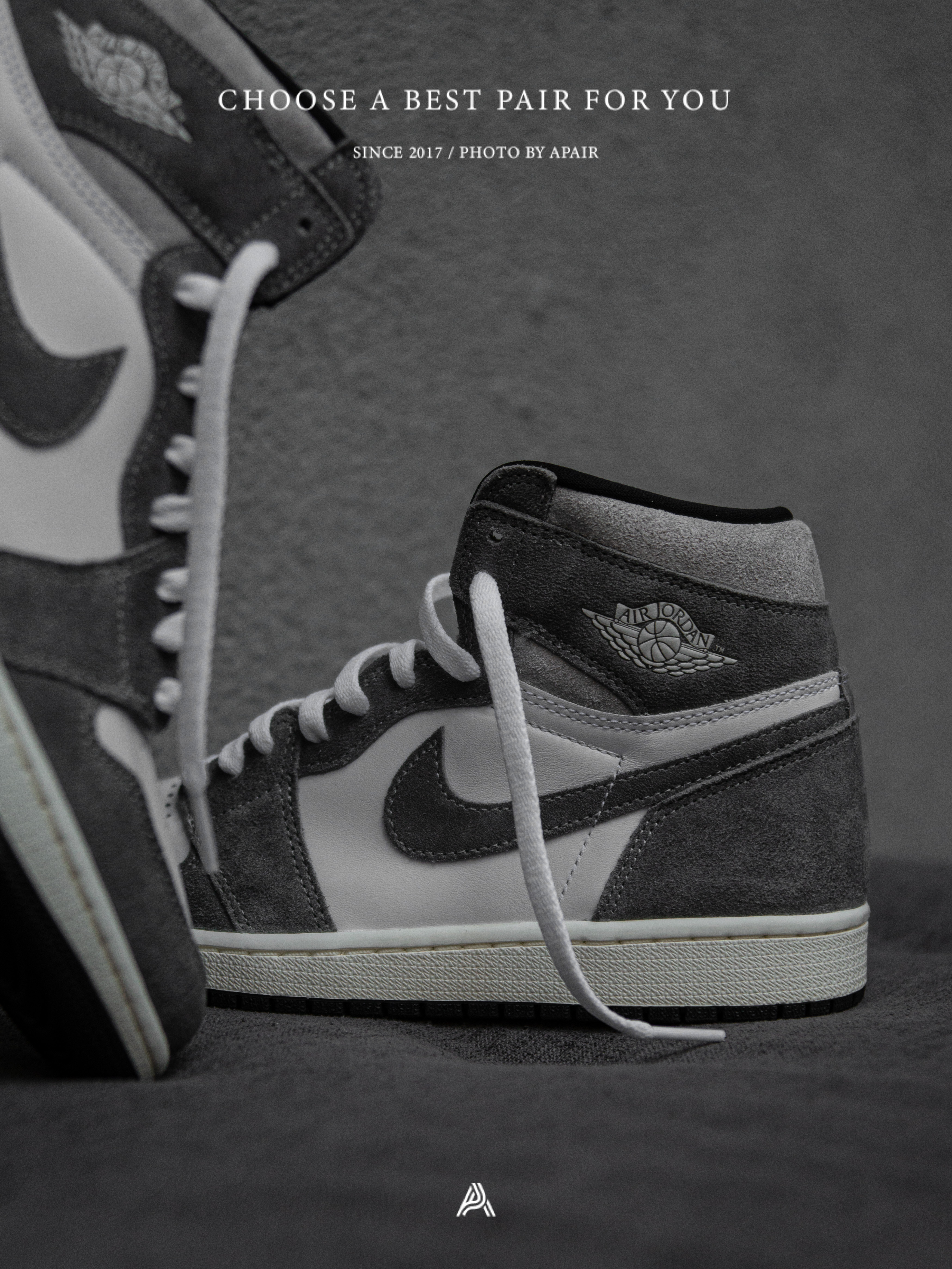 APAIR】 Air Jordan 1 水洗灰Smoke Grey DZ5485-051