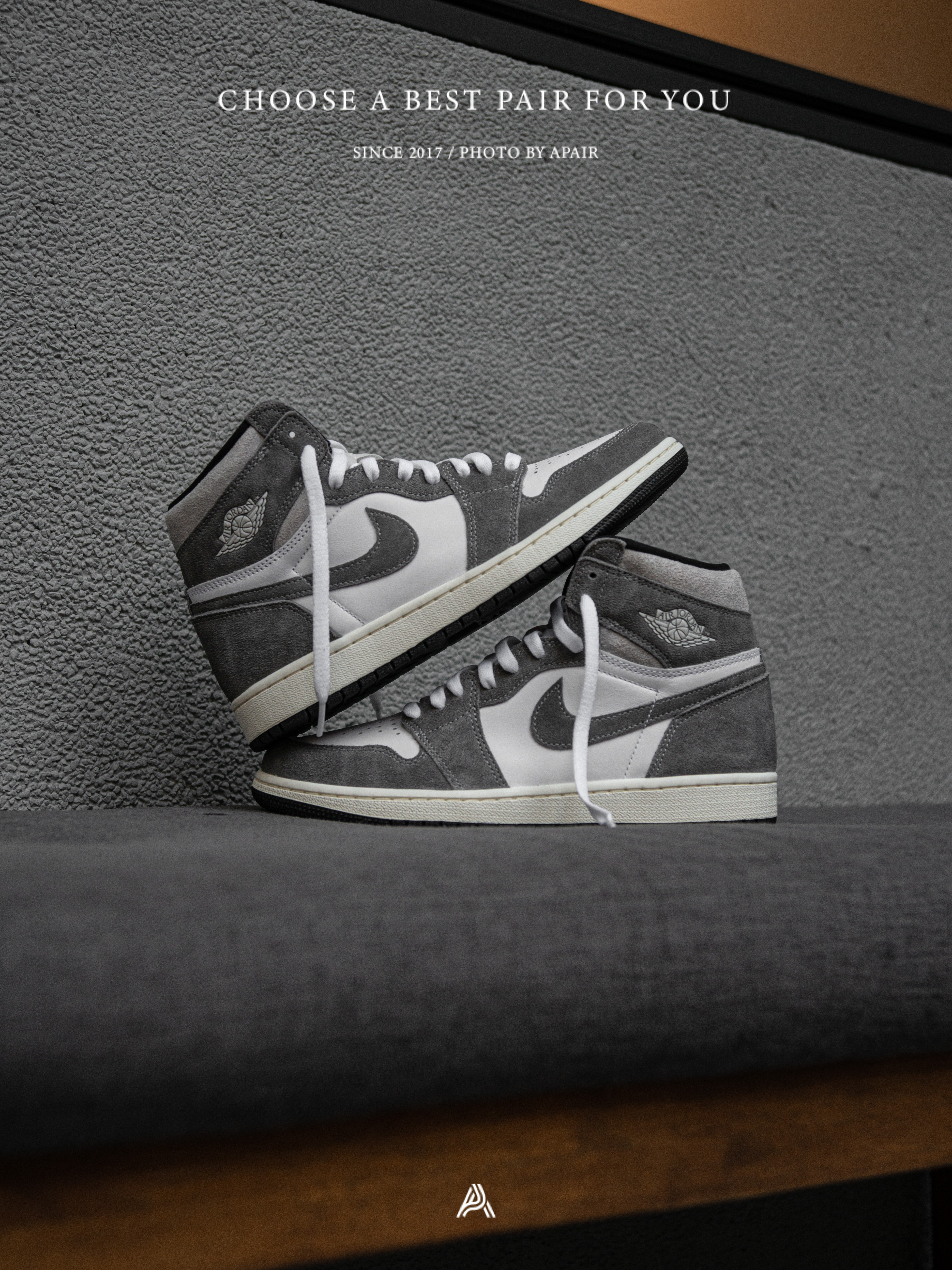 【APAIR】 Air Jordan 1 水洗灰Smoke Grey DZ5485-051