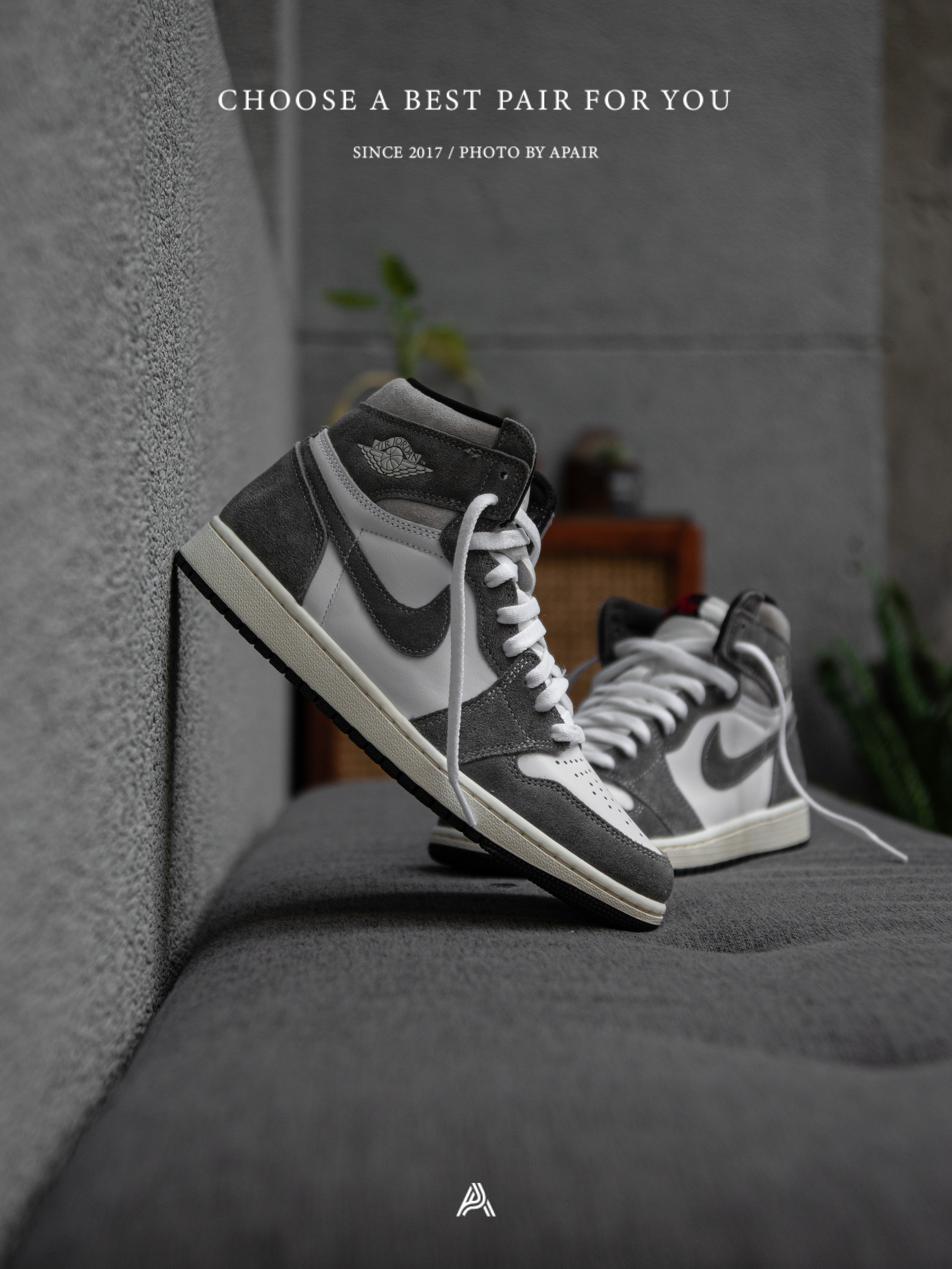 【APAIR】預購 Air Jordan 1 Retro 高筒鞋 OG Light Smoke Grey DZ5485-051