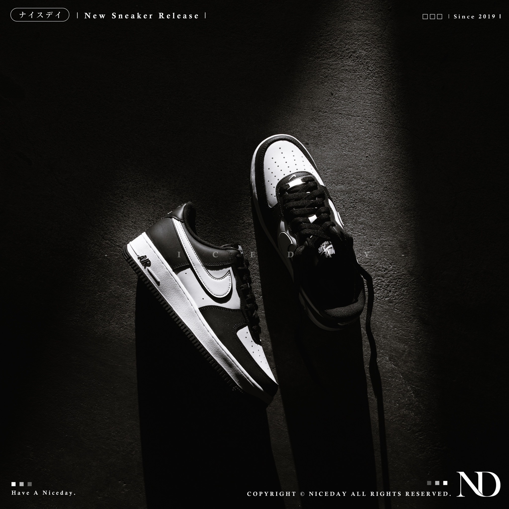 Niceday 現貨 Nike Air Force 1 熊貓 白黑 黑白 男鞋 DV0788-001