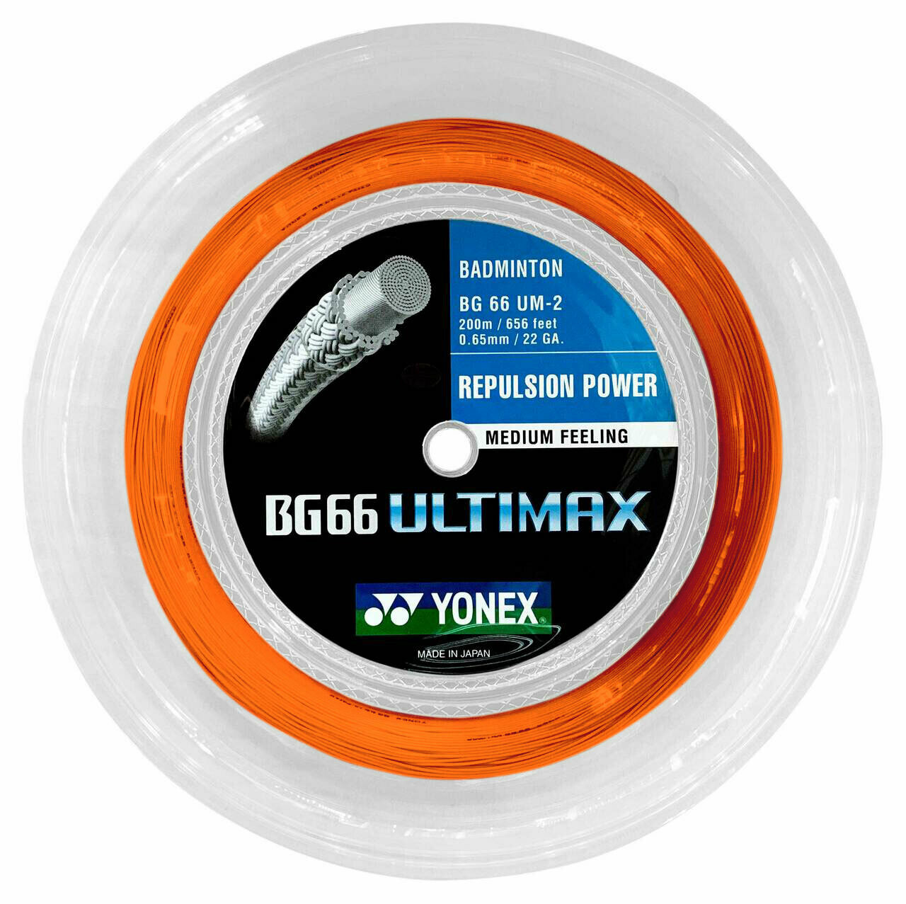 YONEX BG66 ULTIMAX coil string 羽毛球線 200m大卷 BG66UM